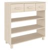 vidaXL Konzolni stol HAMAR boja meda 90x35x90 cm od masivne borovine