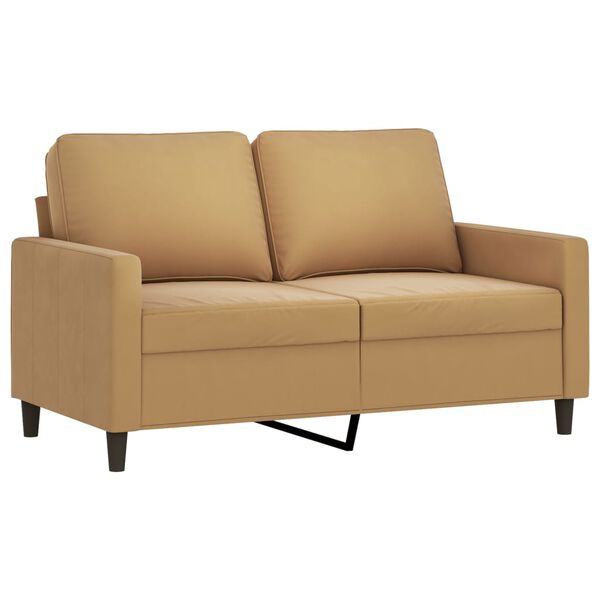 vidaXL 3-dijelni set sofa s jastucima smeđi bar&scaron;unasti