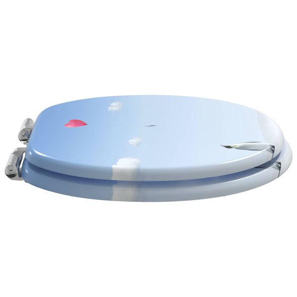 vidaXL WC daska 2 pcs Plava 43,8 x 37,8 cm MDF ploča