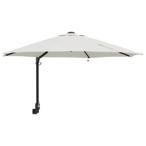 vidaXL Vrtni suncobran Pijesak 248 x 248 x 148 cm Poliester i čelik