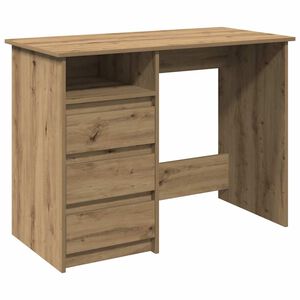 vidaXL Radni stol boja artisan hrasta 102x50x75 cm konstruirano drvo