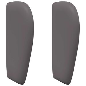 vidaXL U&scaron;i uzglavlja Siva nijansa PVC