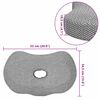 vidaXL Jastučić za vrat Sivi 53 x 34,5 x 10,5 cm Pjena za pamćenje