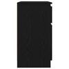 vidaXL Komoda s ladicama crni hrast 71x35x65 cm konstruirano drvo
