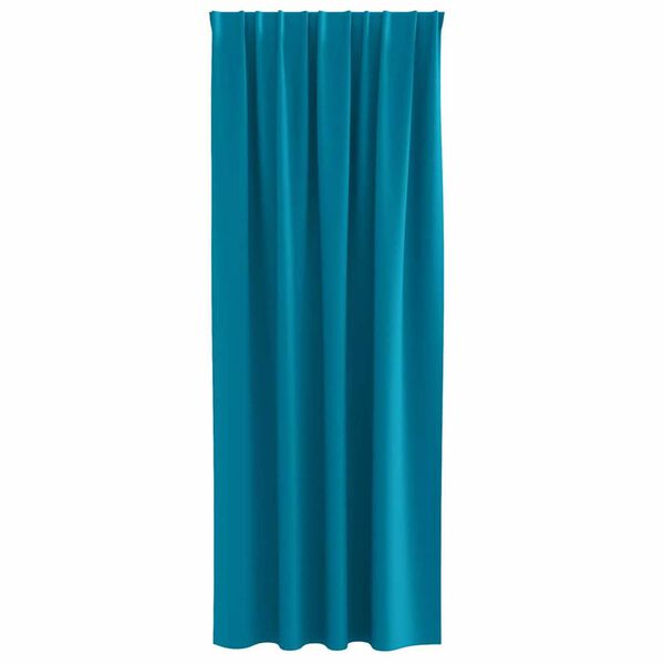 vidaXL Zavjese za blackout s prstenovima 2 pcs Tirkizna 260 x 140 cm