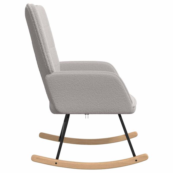 vidaXL Ljuljačka Svijetlo siva Sherpa Tkanina