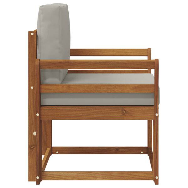 vidaXL Vanjski kauč Čvrsto drvo akacije i poliester