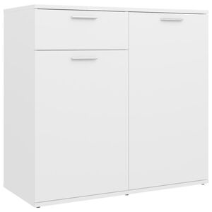vidaXL Komoda bijela 80 x 36 x 75 cm od konstruiranog drva