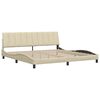 vidaXL Okvir za krevet bez madraca Hanko krem 200x200 cm od tkanine