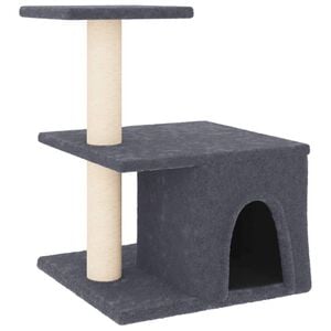 vidaXL Penjalica za mačke sa stupovima za grebanje tamnosiva 48 cm