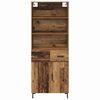 vidaXL Highboard Staro drvo 69,5 x 34 x 180 cm Konstruirano drvo