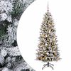 vidaXL Umjetno božićno drvce s kuglicom 150 cm 150 LED lampica