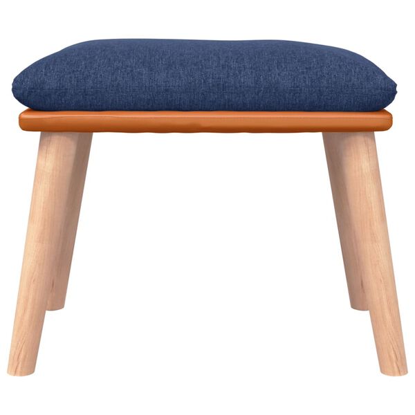 vidaXL Tabure plavi 45x29,5x35 cm od tkanine i umjetne kože