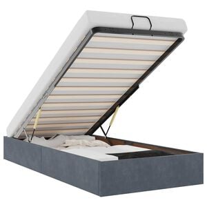 vidaXL Okvir za krevet bez madraca tamnosivi 80x200 cm bar&scaron;unasti