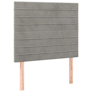 vidaXL Uzglavlje svijetlosivo 80x5x118/128 cm bar&scaron;unasto
