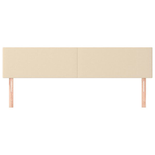 vidaXL Uzglavlja 2 kom krem 90x5x78/88 cm od tkanine