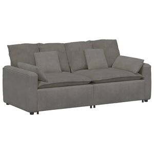 vidaXL Modularna sofa s jastucima svijetlosiva