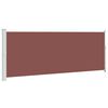 vidaXL Uvlačiva bočna tenda za terasu 180 x 500 cm smeđa