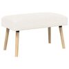 vidaXL klupa Jednobojno Krem 80 x 40 x 46 cm Boucl&eacute;