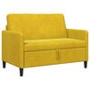 vidaXL Sofa s pohranom Žuta 122 x 78 x 87 cm Poliester