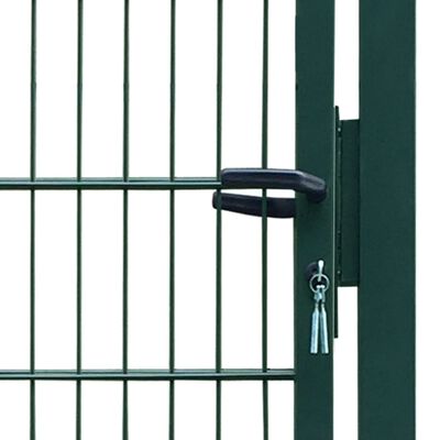 vidaXL Vrata za ogradu od čelika 106 x 248 cm zelena