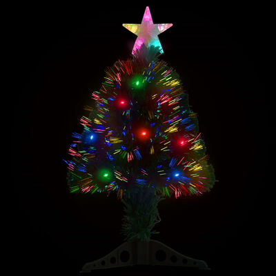 vidaXL Osvijetljeno božićno drvce sa stalkom 64 cm optička vlakna