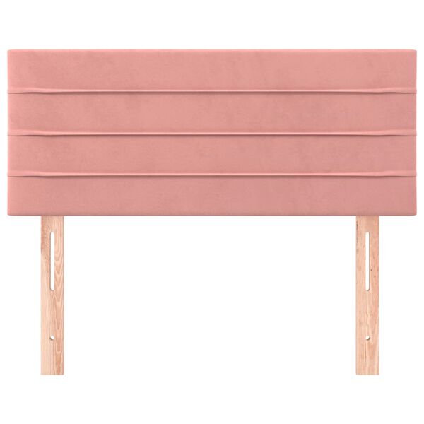 vidaXL Uzglavlje ružičasto 80 x 5 x 78/88 cm baršunasto