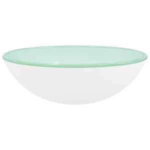 vidaXL Umivaonik od kaljenog stakla 42x14 cm bijeli