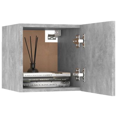 vidaXL Noćni ormarić siva boja betona 30,5 x 30 x 30 cm od iverice