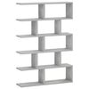 vidaXL Polica na zidu Betonska siva 70 x 17 x 101 cm Konstruirano drvo