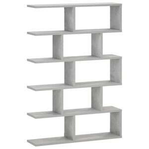 vidaXL Polica na zidu Betonska siva 70 x 17 x 101 cm Konstruirano drvo