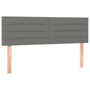 vidaXL Uzglavlja tamnosiva 144x5x78/88 cm od tkanine