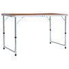 vidaXL Sklopivi stol za kampiranje aluminijski 120 x 60 cm