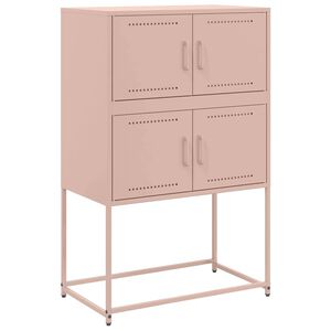 vidaXL Komoda crna 68,5x38,5x107 cm čelična