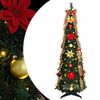 vidaXL Umjetno božićno drvce s 100 LED svjetlima Zelena 155 cm PVC