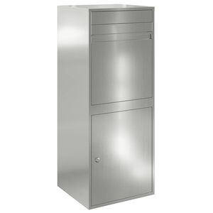 vidaXL Sandučić za pakete Srebrna 41 x 38 x 103 cm Pocinčani čelik