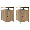 vidaXL Noćni ormar 2 pcs Umjetnički hrast 40 x 42 x 60cm