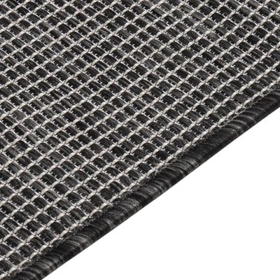 vidaXL Vanjski tepih ravnog tkanja 160 x 230 cm sivi
