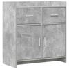vidaXL Kreveta Betonska siva 75 x 36 x 80 cm Konstruirano drvo