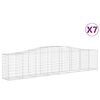 vidaXL Lučne gabionske ko&scaron;are 7 kom 400x50x80/100 cm pocinčano željezo