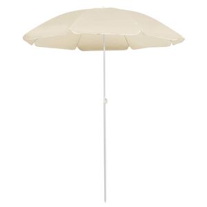 vidaXL Vrtni suncobran s čeličnim stupom 180 cm boja pijeska