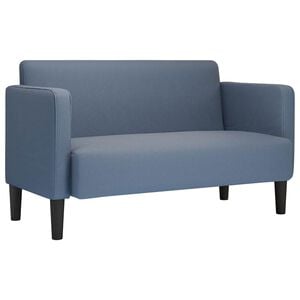 vidaXL Sofa za dvije osobe plava 109 cm samt tkanina
