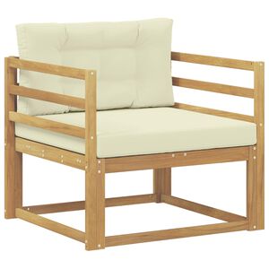 vidaXL Srednja sofa za van Poliester Bijela