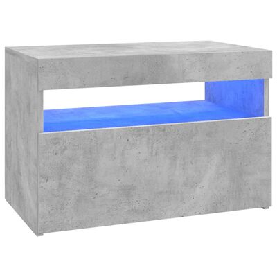 vidaXL TV ormarići s LED svjetlima 2 kom siva boja betona 60x35x40 cm