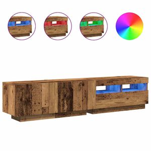 vidaXL TV ormarić LED boja drva 180x35x40 cm konstruirano drvo
