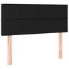 vidaXL Krevet box spring s madracem LED crni 120 x 190 cm od tkanine