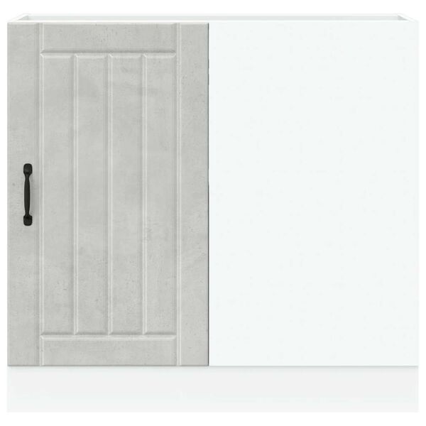 vidaXL Kuhinjski podni ormarić "Lucca" visoki sjaj bijele boje inženjerskog drva