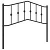 vidaXL Metalno zamjensko uzglavlje crno 107 cm