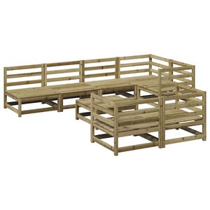 vidaXL 8-dijelni set vrtnih sofa od impregnirane borovine