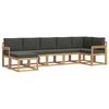 vidaXL Set vanjskih sofa 7 kom. Bijela i antracit Poliester